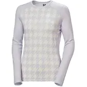Helly Hansen Lifa Merino Midweight Graphic Crew, Dam, Ljuslila