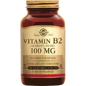 Solgar , Vitamin B2 (Riboflavin), 100 mg, 100 Vegetabiliska Kapslar