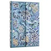 Blue Willow (Celebrate Hanfu) Mini Unlined Hardcover Journal (Wrap Closure)