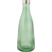 Cosy & Trendy Vattenflaska Med Lock Glas 1l Mörkgrön H28cm
