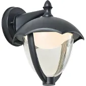 QAZQA Smart utomhusvägglampa svart med klart glas inkl. LED IP54 - Classica
