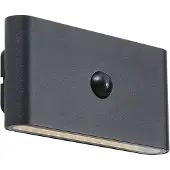 QAZQA Vägglampa svart 4-stegssensor magnetisk inkl. LED uppladdningsbar - Batt