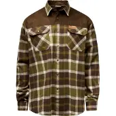 Pinewood Men's Douglas Shirt Olivegreen/cr.white