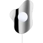 Globen Lighting Vägglampa , ILLUSION, Grå, Vardagsrum, Glas, Modern