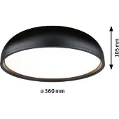 Paulmann 71084 Oka LED-takbelysning LED 24 W Svart (matt)
