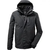 Killtec Outdoorjacka svartmelerad