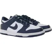 Nike Dunk Low GS Midnight Navy Barnsneakers Blå Vit FB9109-116 37.5