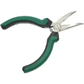 BRÜDER MANNESMANN Green Line spetstång Elektronik böjd 125 mm verktygsstål färg grön/silver/svart med 2 - 1 st (M 1070-5)