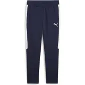 Puma Träningsbyxor teamEVOSTRIPE - Marinblå/Silver/White, storlek Large