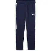 Puma Träningsbyxor teamEVOSTRIPE - Marinblå/Silver/White, storlek X-Large