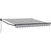 vidaXL Markis infällbar antracit och vit 3x2,5 m tyg&aluminium