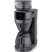 Severin Isolerad automatisk filterkaffebryggare med kvarn FILKA 2.0 - - KA4855 - 1520W, 5 i 1, 8 koppar, pekskärm, Mörk Inox