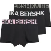 Bershka Boxershorts stone / rosa / svart / vit