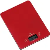 Zassenhaus Balance, Elektronisk köksvåg, 5 kg, 1 g, Röd, Glas, Bänkdiskmaskin