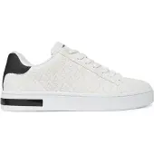 Armani Exchange för män. XM000140AF11916M0028 Träningsskor med vit crossover-logotyp (43), Karta, Nyckelband, Casual