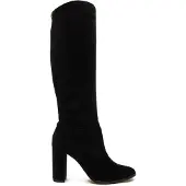 Ralph Lauren för kvinnor. 802937807001 Höga stövlar Artizan i svart mocka (37.5), 3 till 5 cm, Före, Ingen, Casual