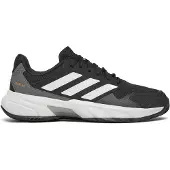 Adidas Sportsko 'CourtJam Control 3' mörkgrå / svart / vit