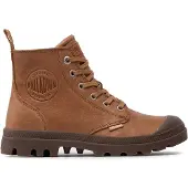Palladium Boots med snörning 'Pampa' ljusbrun