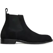 BOSS Suede Chelsea boots with elasticated panels