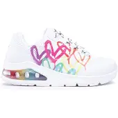 SKECHERS for woman. 155521 Sneakers Uno 2 white, multicolor (39), 3 to 5 cm, Laces, Casual