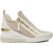 Michael Kors för kvinnor. 43S3WIFS4D Träningsskor Willis beige (41), Dorado, 5 till 8 cm, Zip, Casual