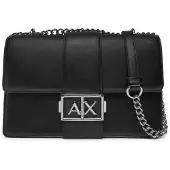 Armani Exchange för kvinnor. XW000070AF12039UC001 Logo metallväska svart (OSFA), Casual, Parti, Polyester