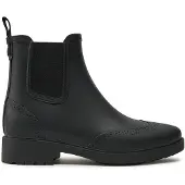 Lauren-ftw för kvinnor. 802945876001 Preslie gummistövlar i svart gummi (40), 1 till 3 cm, Ingen, Casual, PVC