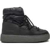 Moon Boot Women's Low Track Low Nylon Water-Repellent Black