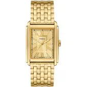 Fossil Analog klocka 'CARRAWAY' guld
