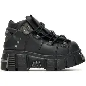 New rock Unisex Gothic-stövlar i veganläder - M-106-VS1
