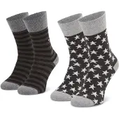 Tommy Hilfiger Strumpor - Stjärnor Anka Ränder - Svart - - 39/42 - Strumpor