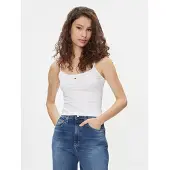Tommy Hilfiger Topp 'ESSENTIAL' svart / vit