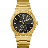 GUESS Analog klocka guld / svart / vit