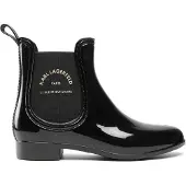 Karl Lagerfeld Gummistövel 'KALOSH II' svart