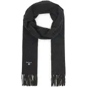 Barbour Unisex Plain Lambswool Scarf Charcoal/Grey