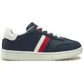 Tommy Hilfiger Flag Mixed Texture Trainers
