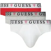 GUESS Trosa 'BRIAN HERO' gråmelerad / röd / svart / vit