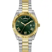 GUESS Analog klocka 'CONNOISSEUR' guld / gran / silver