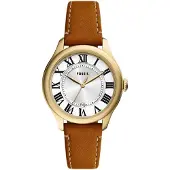 Fossil Analog klocka 'Gilmore' brun / guld