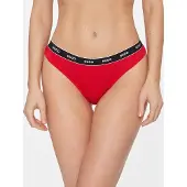 HUGO Stretch-cotton string briefs with logo waistband
