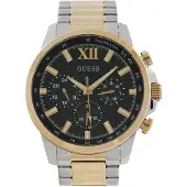 GUESS Analog klocka 'Walker' guld / gran / silver
