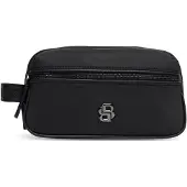 BOSS Toiletry case in structured twill with logo
