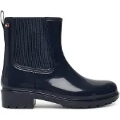 Tommy Hilfiger Glossy Ankle Cleat Rain Boots