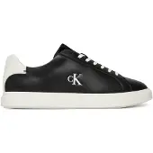 Calvin Klein Leather Signature Logo Trainers