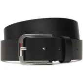 Tommy Hilfiger Tommy Jeans Austin Signature Square Buckle Leather Belt