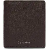 Calvin Klein Leather Rfid Foil Logo Trifold Wallet