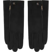 Calvin Klein Suede And Leather Touchscreen Gloves