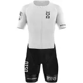 Otso Black & White Kortärmad Triathlondräkt