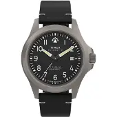 Timex Watch - Herr - TW2V54000 - Svart läder - Vattentät 20 Atm
