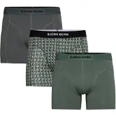 Björn Borg Organic Cotton Stretch Boxers 3-pack Grön, L